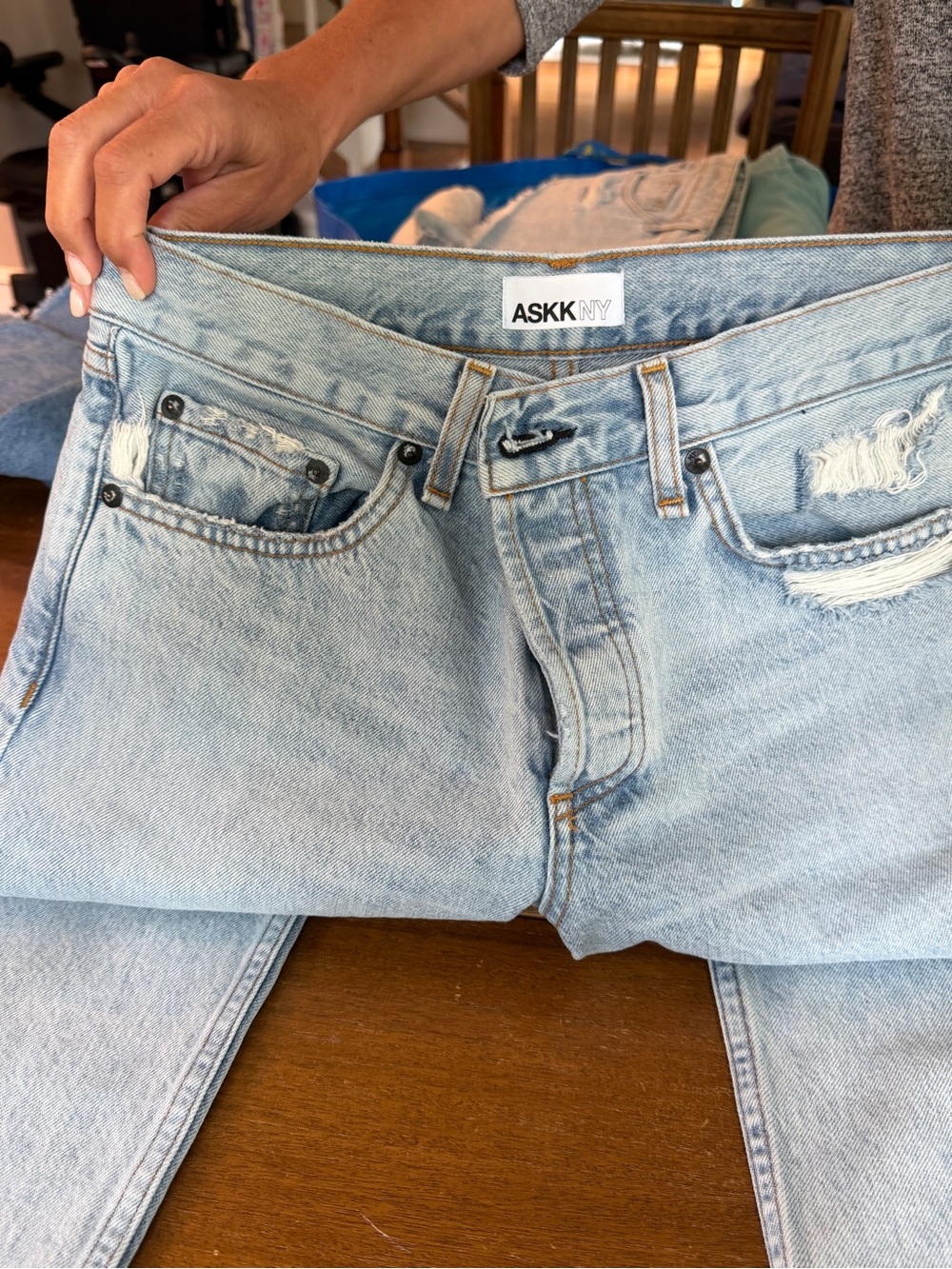 ASKKNY Light Wash Jeans
